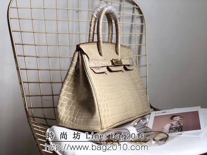 愛馬仕Hermes 鱷魚紋原版牛皮 鉑金包  0AM1633